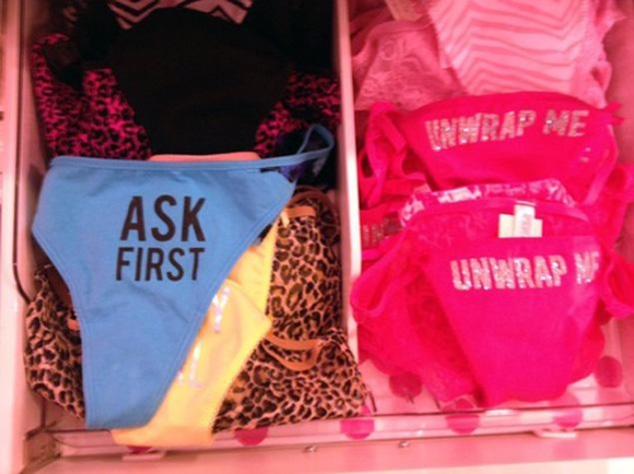 Feminist Group Leaves Consent Themed Panties In Victoria’s Secret Stores To Protest ‘culture Of