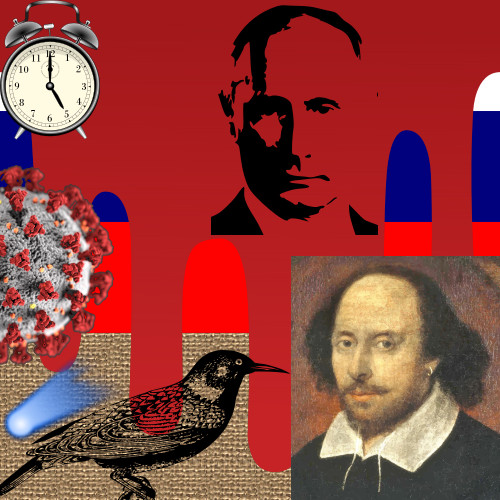 Blood on Putin's hands, Threats From Outer Space, Shakespeare and Starlings.