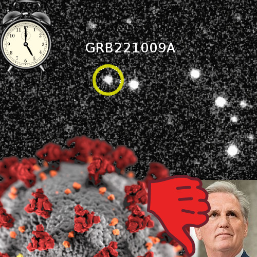 A Gamma Ray Burst, a Pandemic and Kevin McCarthy