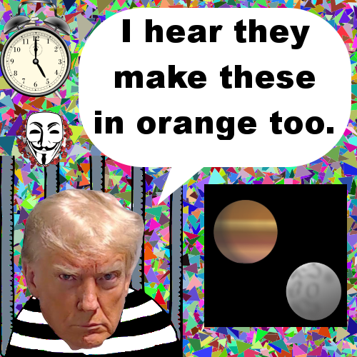 He May trade His Striped Suit For an Orange One!